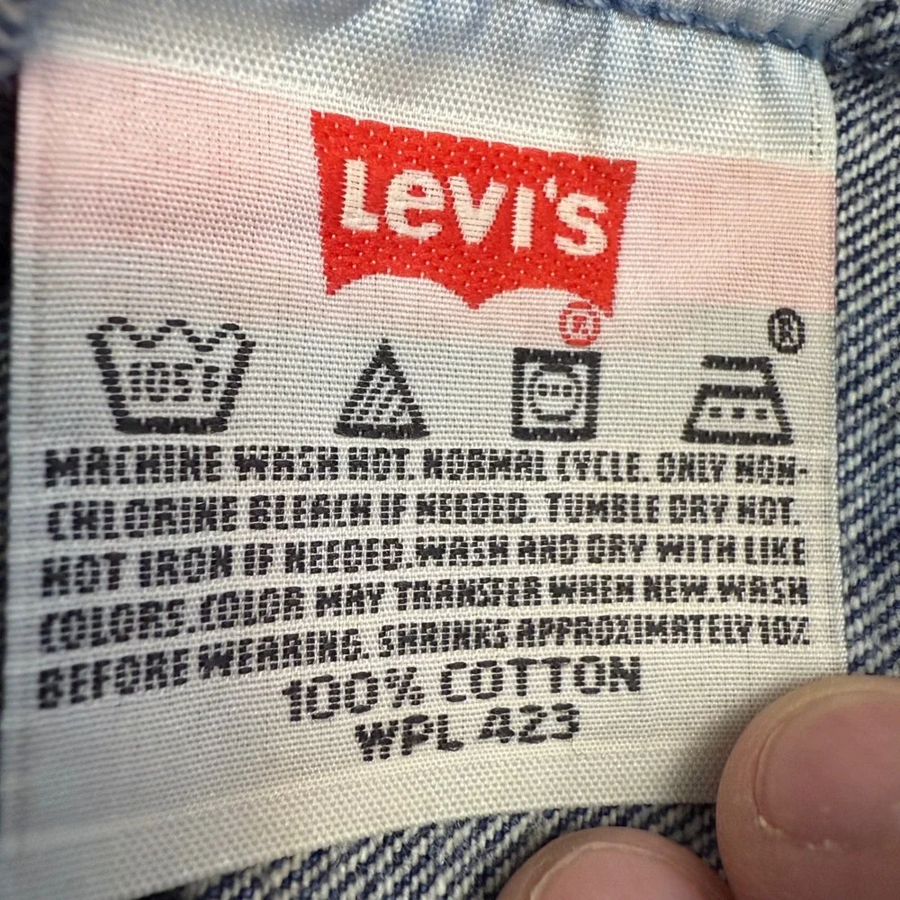 Levi Strauss Co‎ 501XX Mens Blue Button Fly Jeans W38 L36 (36x33) Y2K